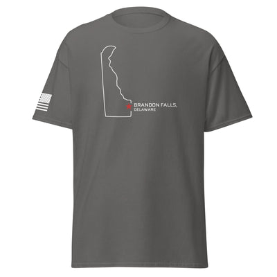 Brandon Falls Shirt | White Ink by Spartan Mounts img - 19 - Mounting and Storage Solution