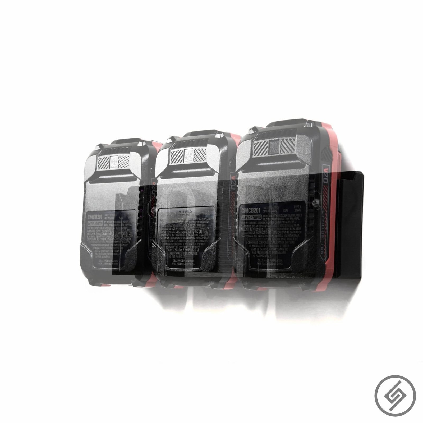 Craftsman 20V Battery Mount by Spartan Mounts img - 1 - Mounting and Storage Solution