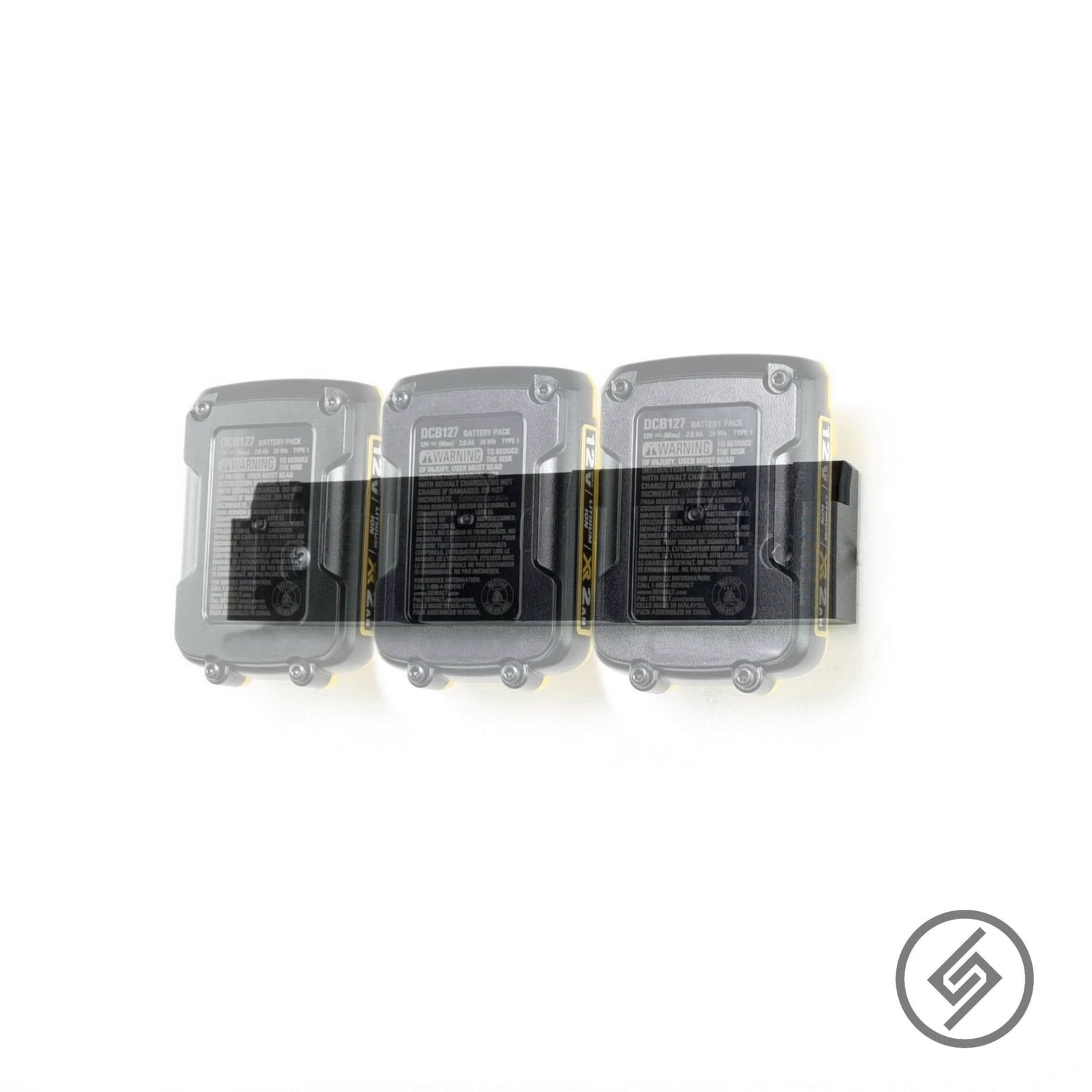 DeWalt 12V Battery Mount by Spartan Mounts img - 1 - Mounting and Storage Solution