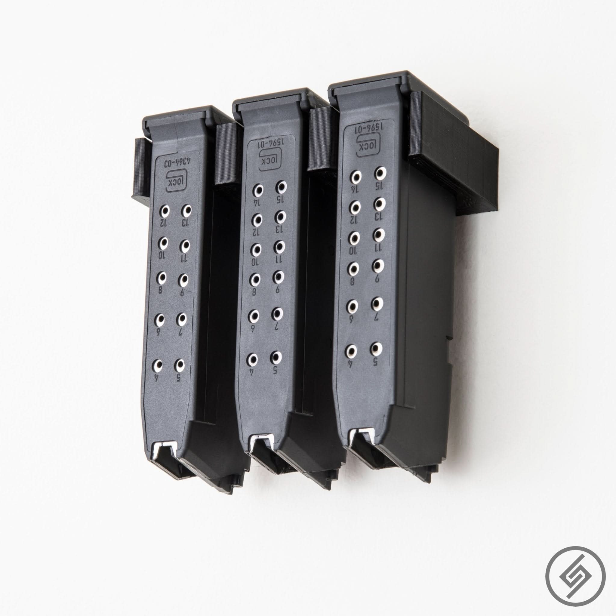 Glock Mag Mount (3x) {Retail Packaging} by Spartan Mounts img - 3 - Mounting and Storage Solution
