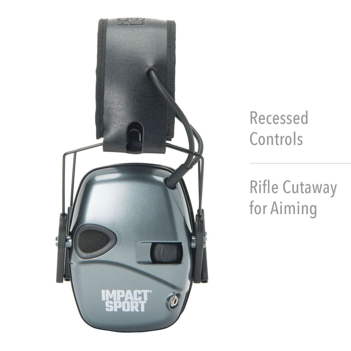 HOWARD LEIGHT IMPACT SPORT EARMUFFS GRAY 22DB by Spartan Mounts img - 4 - Mounting and Storage Solution