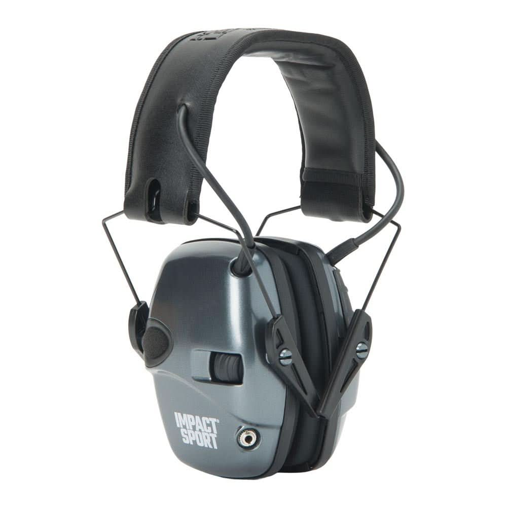 HOWARD LEIGHT IMPACT SPORT EARMUFFS GRAY 22DB Spartan Mounts 1