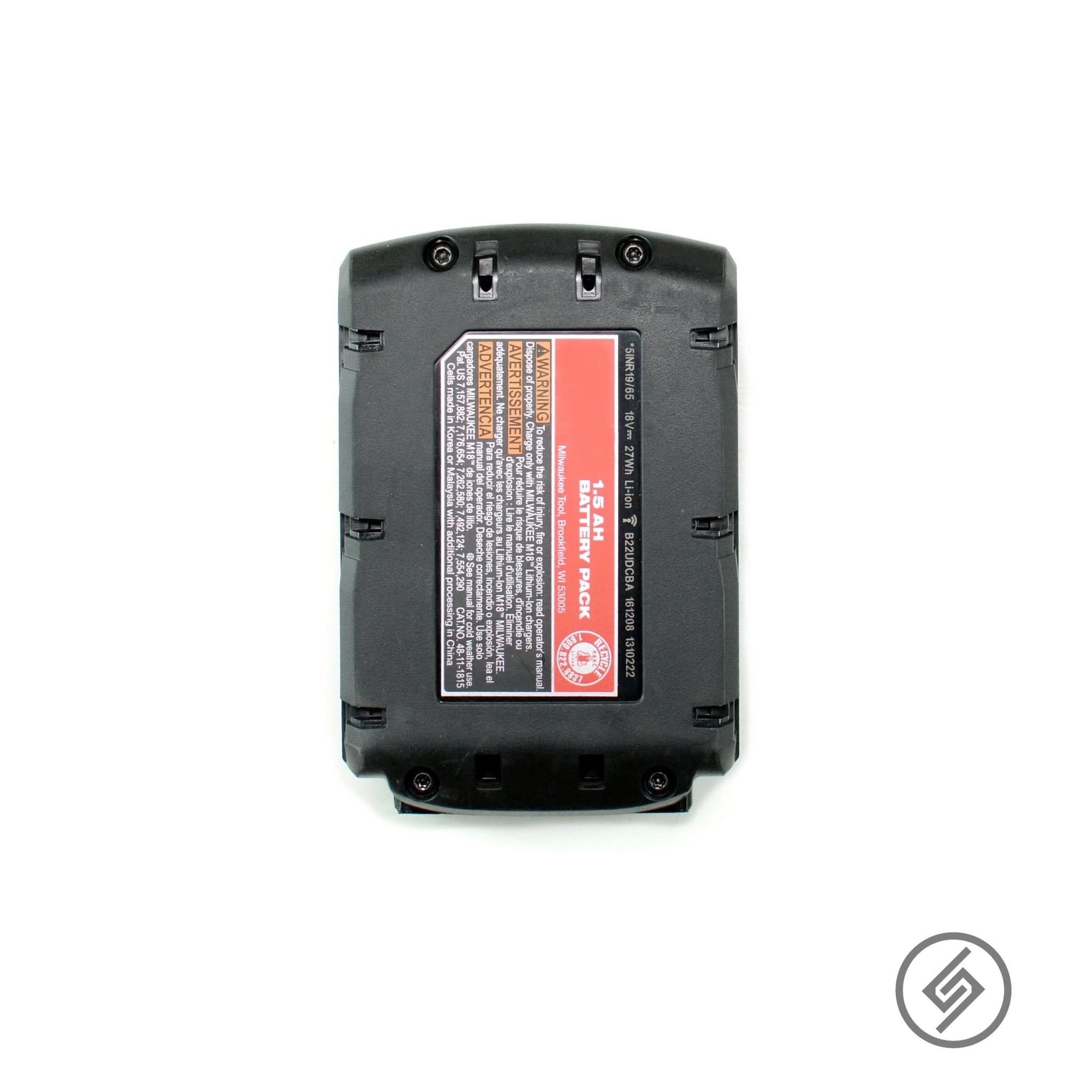 Milwaukee M18 Battery Mount (1x) by Spartan Mounts img - 3 - Mounting and Storage Solution