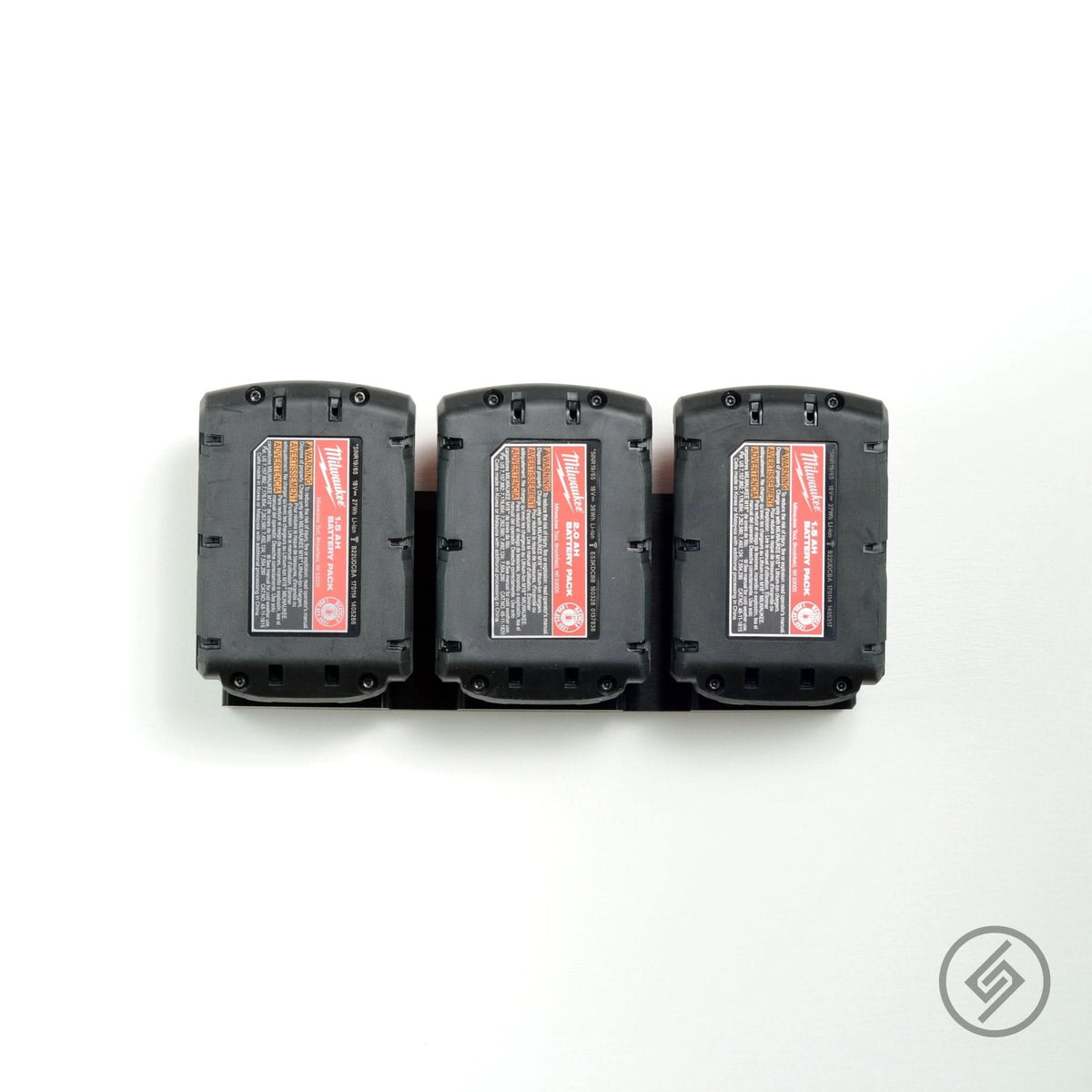 Milwaukee M18 Battery Mount (3x) by Spartan Mounts img - 2 - Mounting and Storage Solution