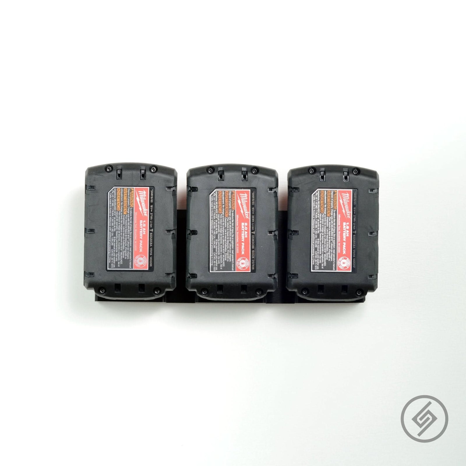 Milwaukee M18 Battery Mount (3x) by Spartan Mounts img - 2 - Mounting and Storage Solution