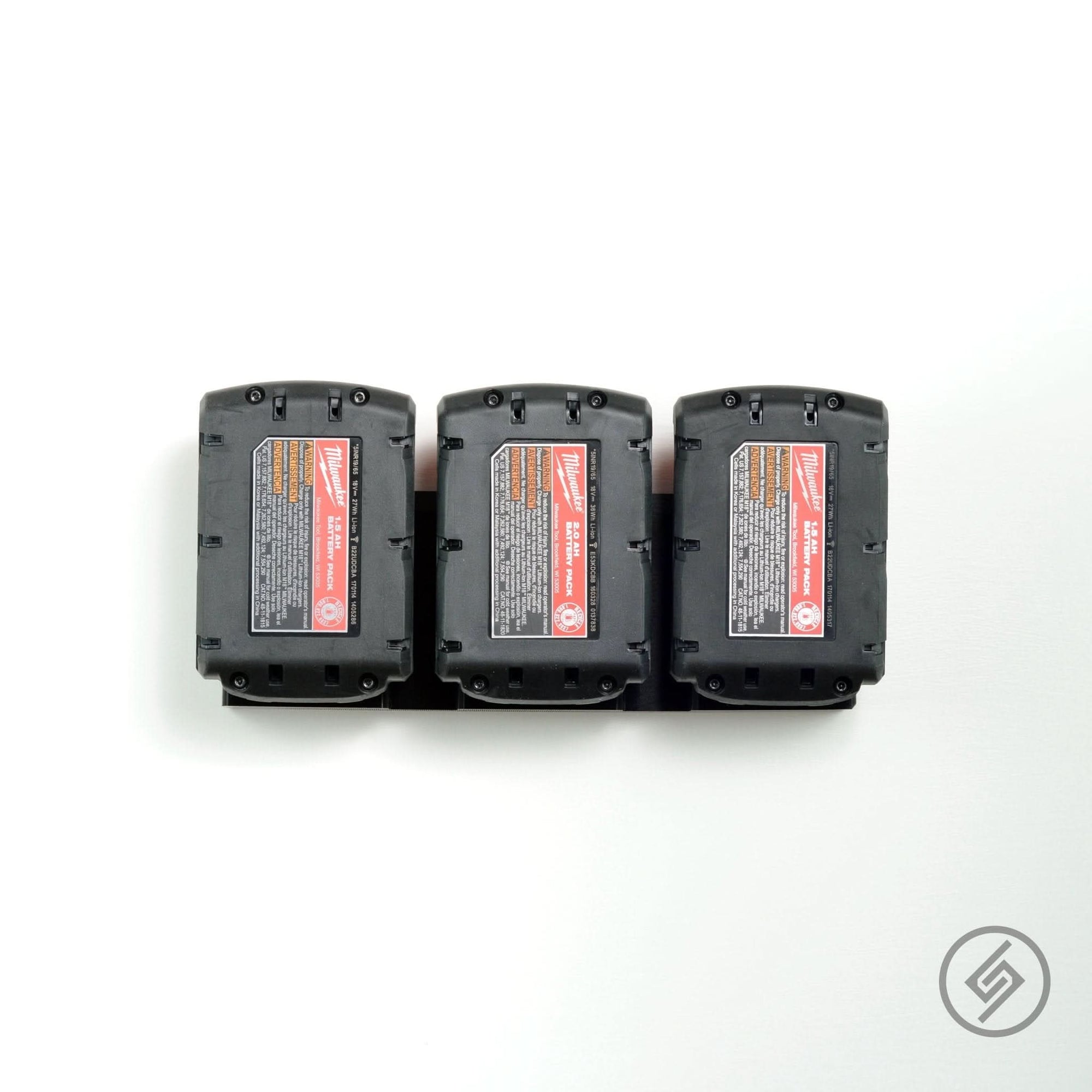 Milwaukee M18 Battery Mount (3x) by Spartan Mounts img - 2 - Mounting and Storage Solution