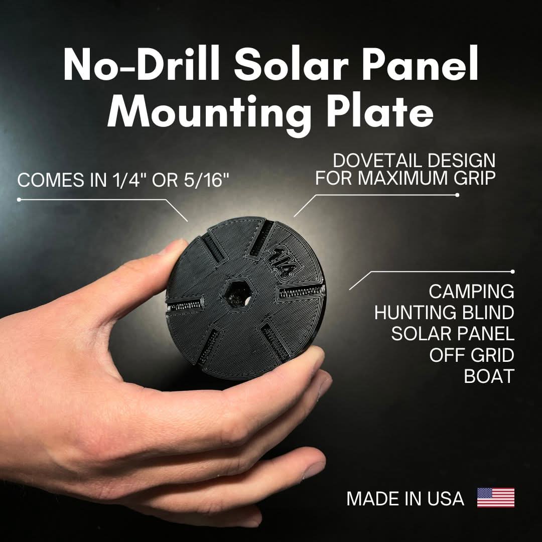 No Drill Solar Panel Mounting Plate by Spartan Mounts img - 2 - Mounting and Storage Solution