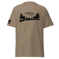 Shotgun and Mountains Shirt | Black Ink by Spartan Mounts - Brown Savana S