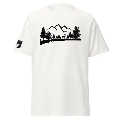 Shotgun and Mountains Shirt | Black Ink by Spartan Mounts img - 28 - Mounting and Storage Solution