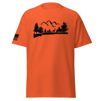 Shotgun and Mountains Shirt | Black Ink by Spartan Mounts img - 13 - Mounting and Storage Solution