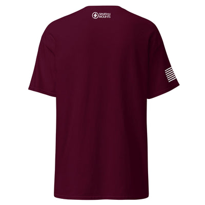 Shotgun and Mountains Shirt | White Ink by Spartan Mounts img - 5 - Mounting and Storage Solution