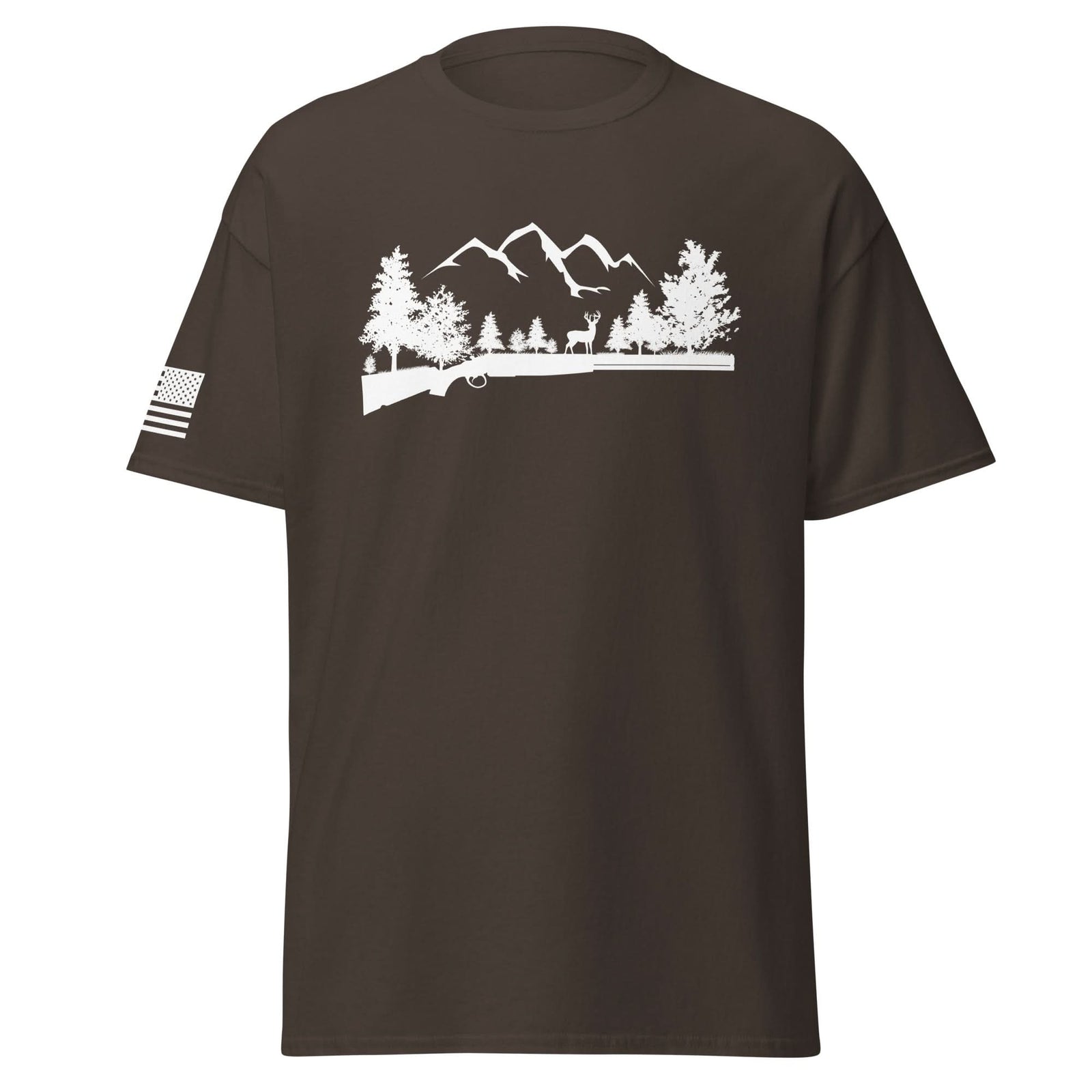 Shotgun and Mountains Shirt | White Ink by Spartan Mounts img - 13 - Mounting and Storage Solution