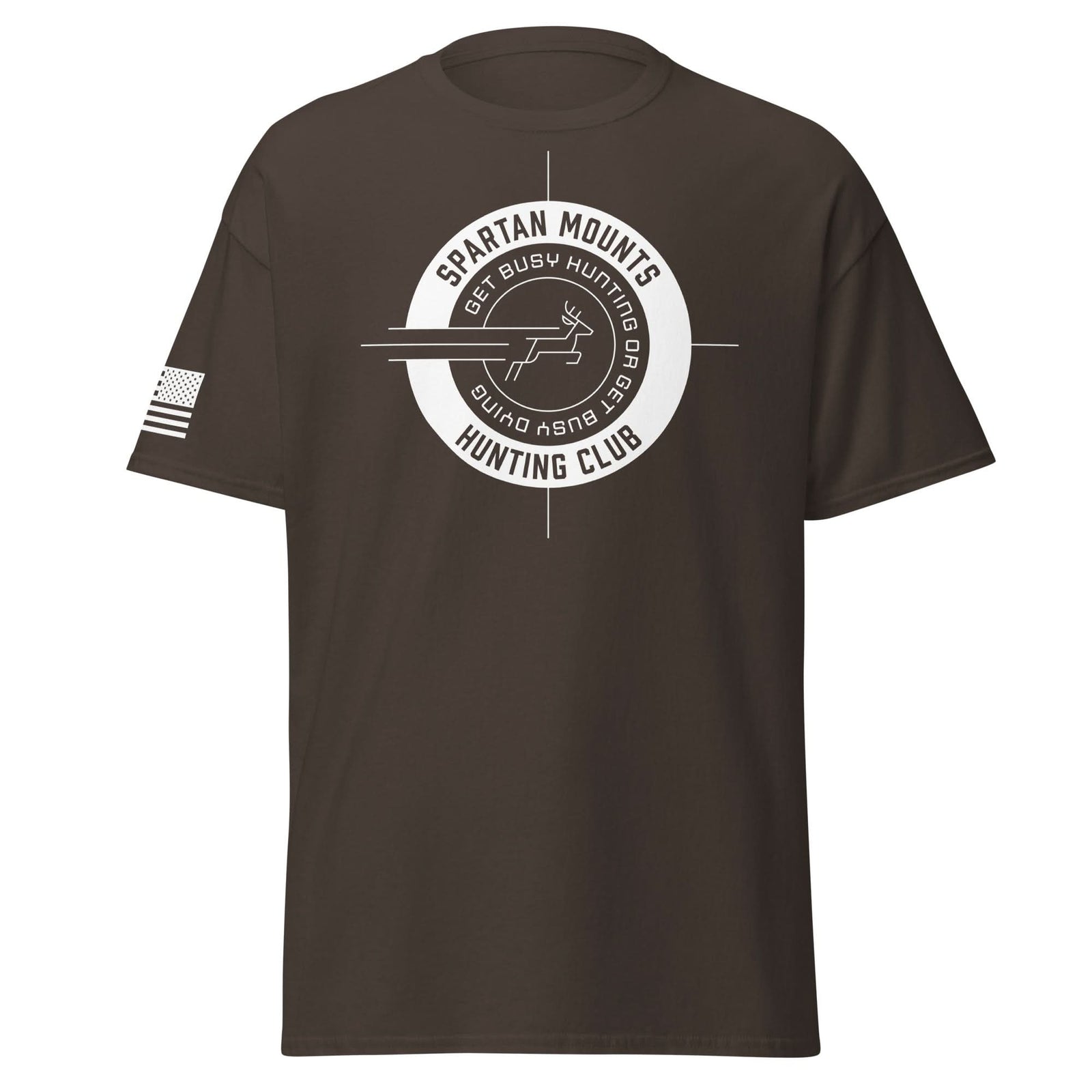 Spartan Hunting Club Shirt | White Ink by Spartan Mounts img - 13 - Mounting and Storage Solution