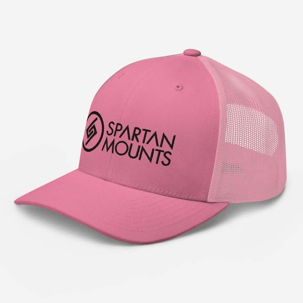 Spartan Logo Hat | Black Embroidery Spartan Mounts Pink 10