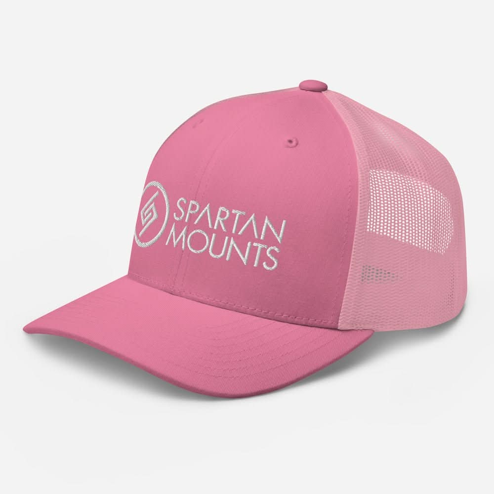 Spartan Logo Hat | White Embroidery Spartan Mounts Pink 10