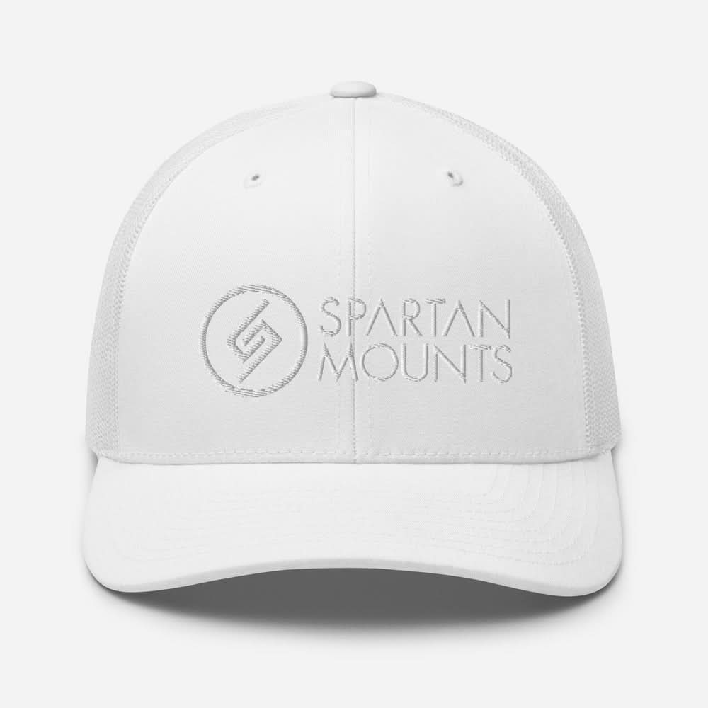 Spartan Logo Hat | White Embroidery Spartan Mounts 16