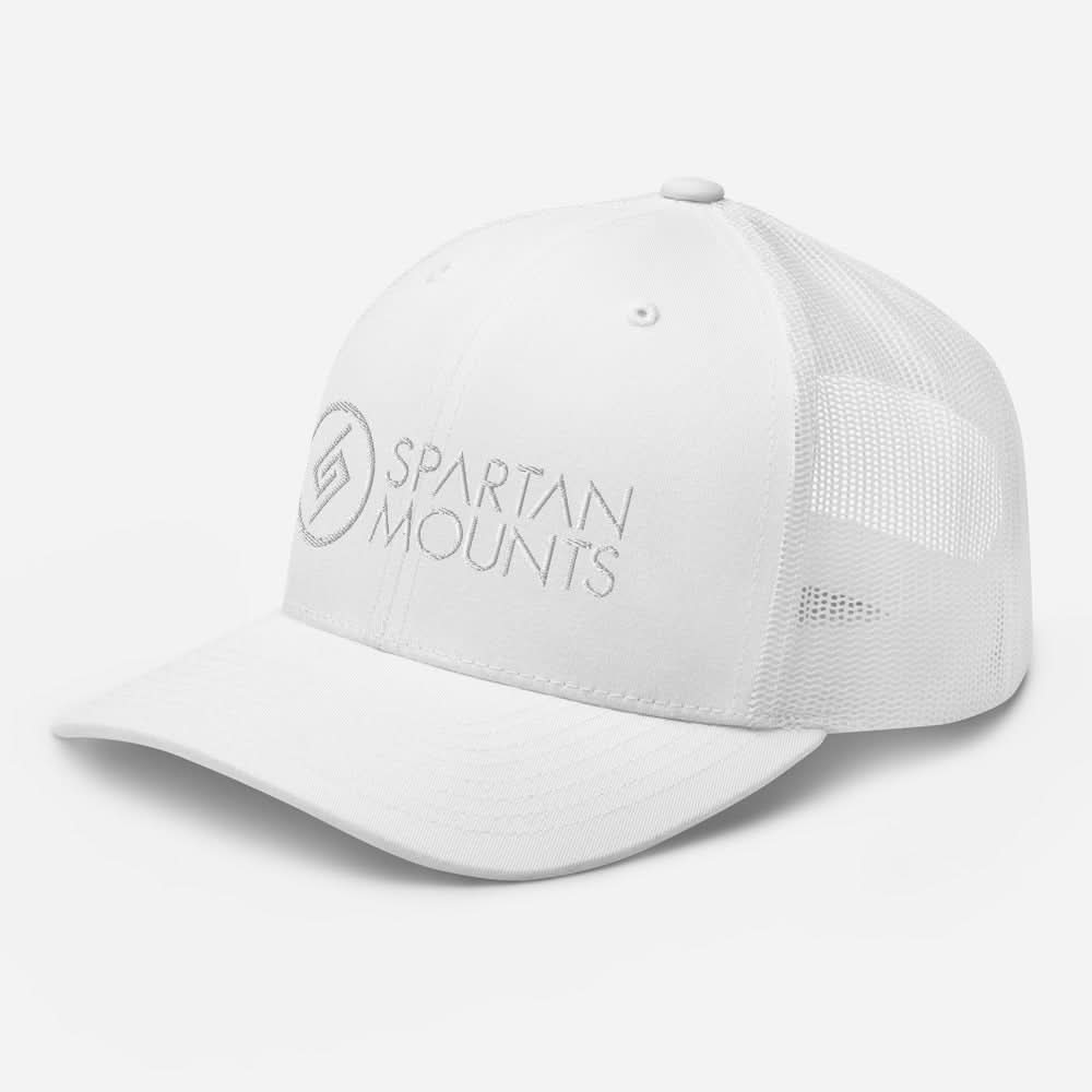 Spartan Logo Hat | White Embroidery Spartan Mounts White 6