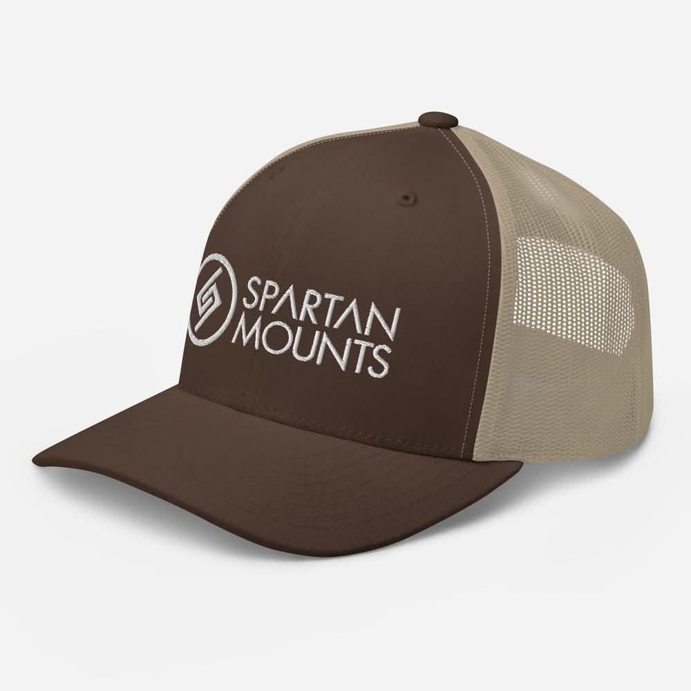 Spartan Logo Hat | White Embroidery Spartan Mounts Brown/ Khaki 1