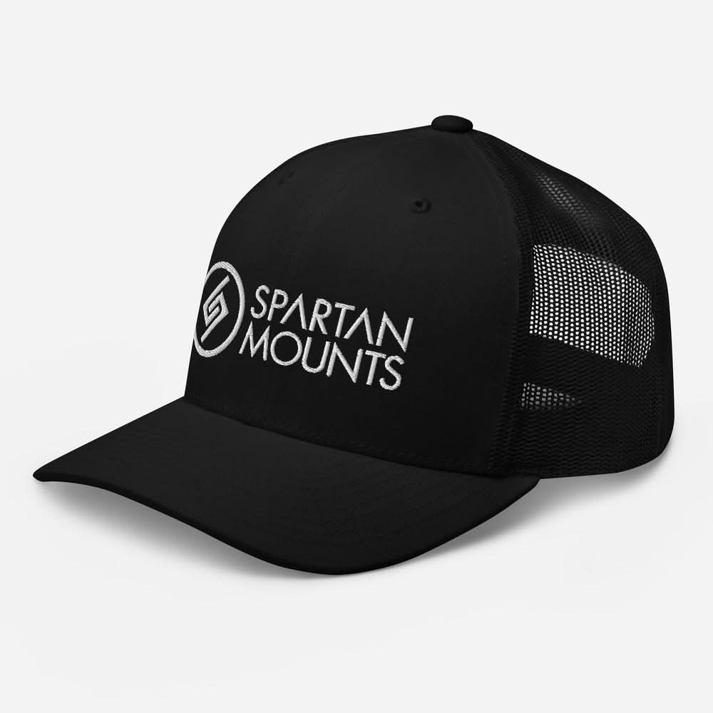 Spartan Logo Hat | White Embroidery by Spartan Mounts img - 3 - Mounting and Storage Solution