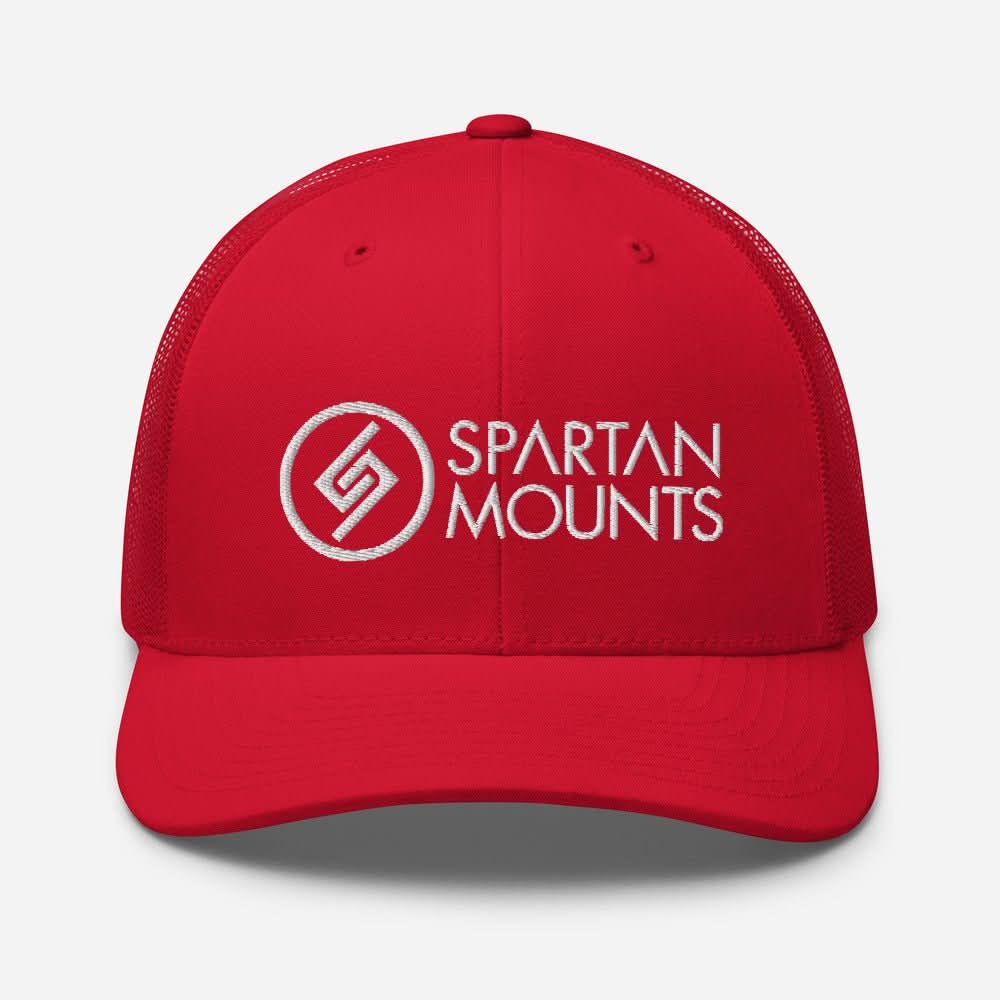 Spartan Logo Hat | White Embroidery by Spartan Mounts img - 13 - Mounting and Storage Solution
