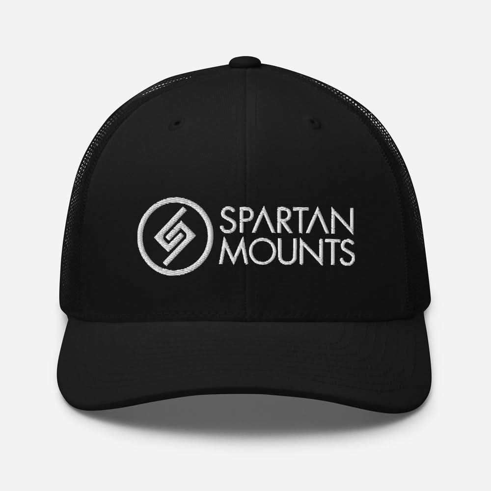 Spartan Logo Hat | White Embroidery by Spartan Mounts img - 12 - Mounting and Storage Solution