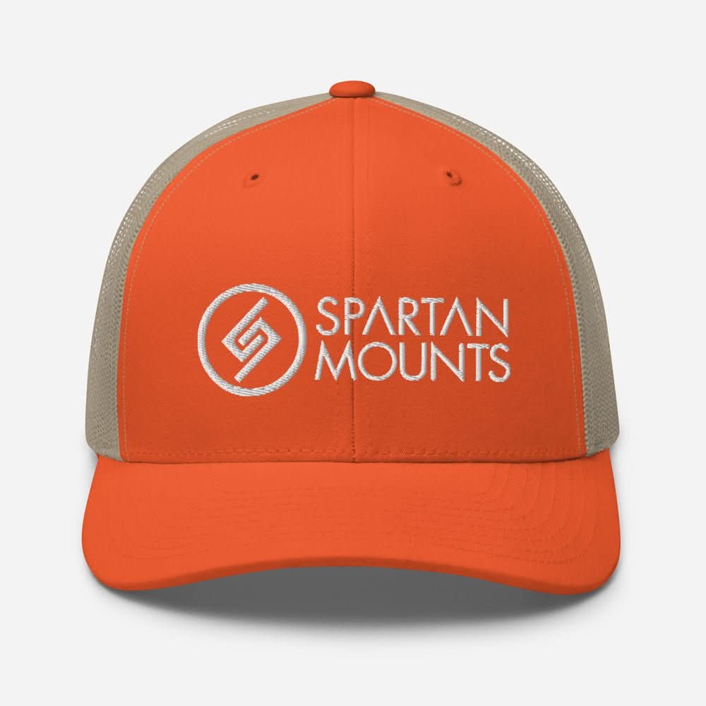 Spartan Logo Hat | White Embroidery by Spartan Mounts img - 15 - Mounting and Storage Solution