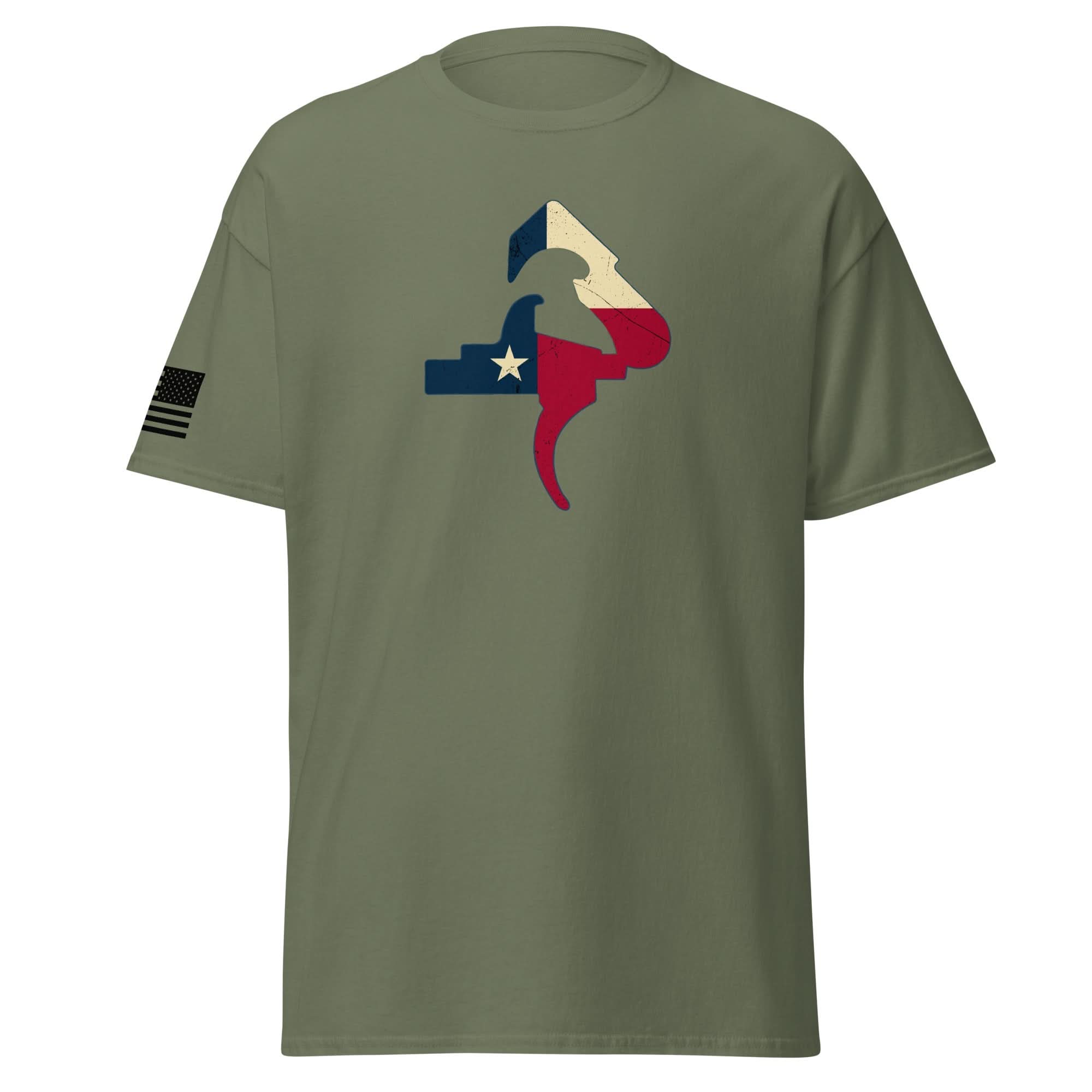 Texas Trigger Shirt | Black Flag by Spartan Mounts img - 10 - Mounting and Storage Solution