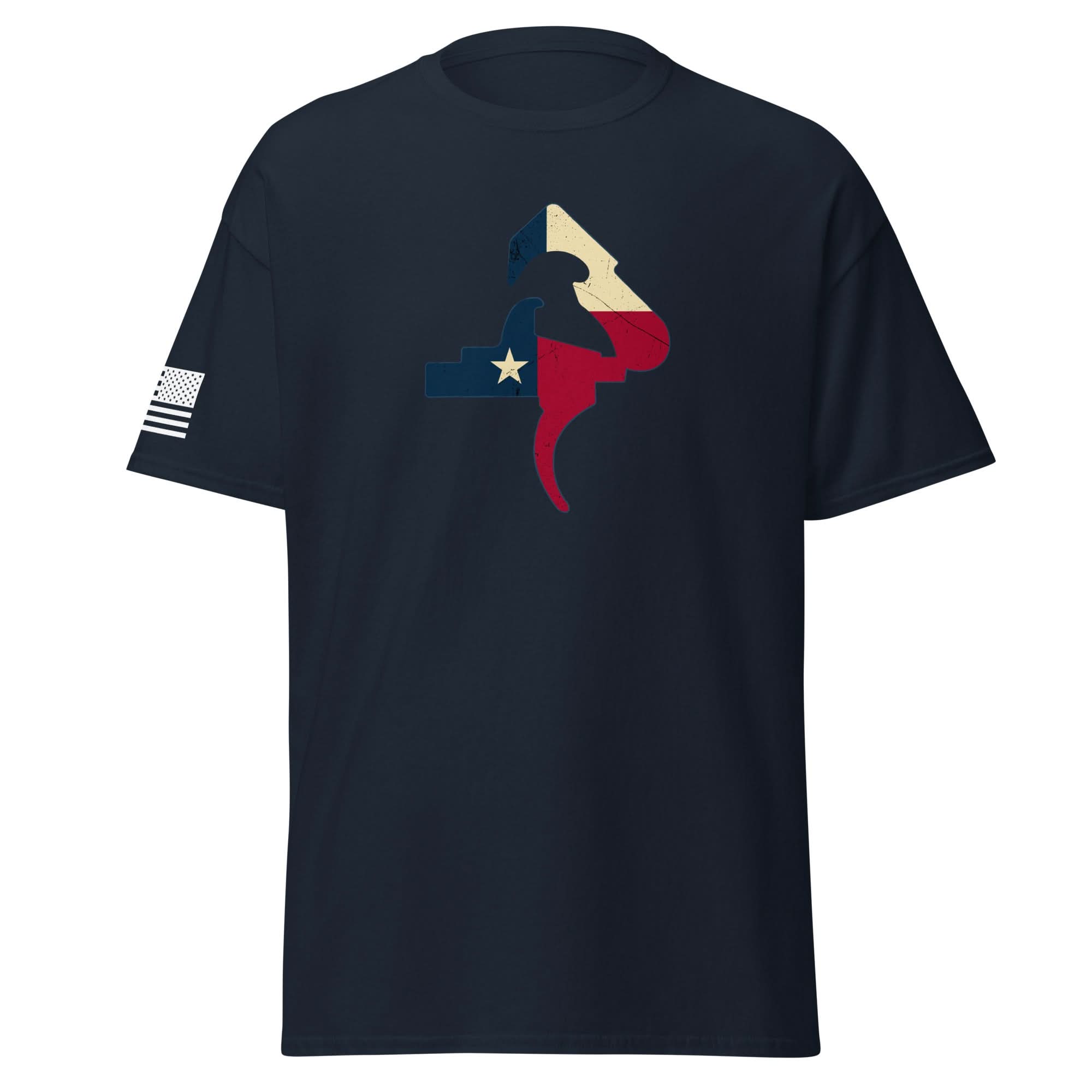 Texas Trigger Shirt | White Flag by Spartan Mounts img - 1 - Mounting and Storage Solution