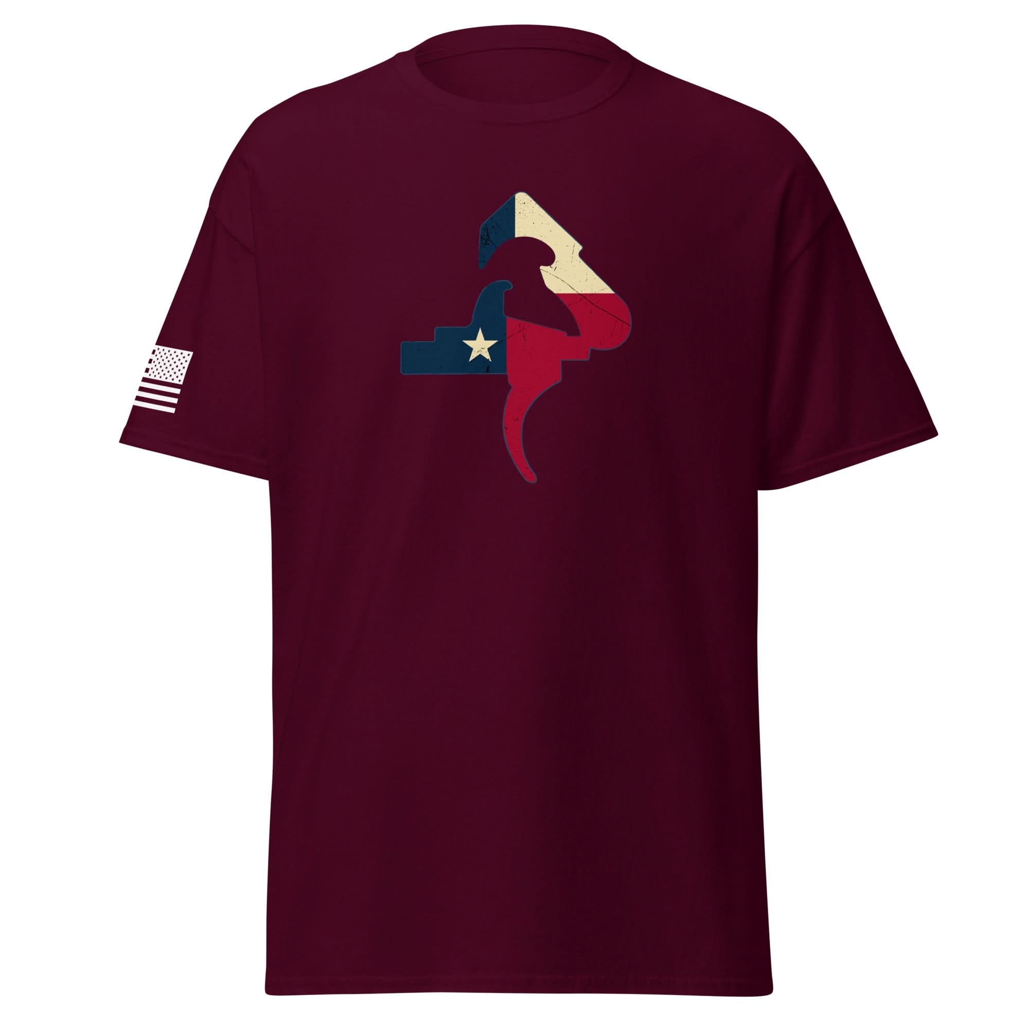 Texas Trigger Shirt | White Flag by Spartan Mounts img - 4 - Mounting and Storage Solution