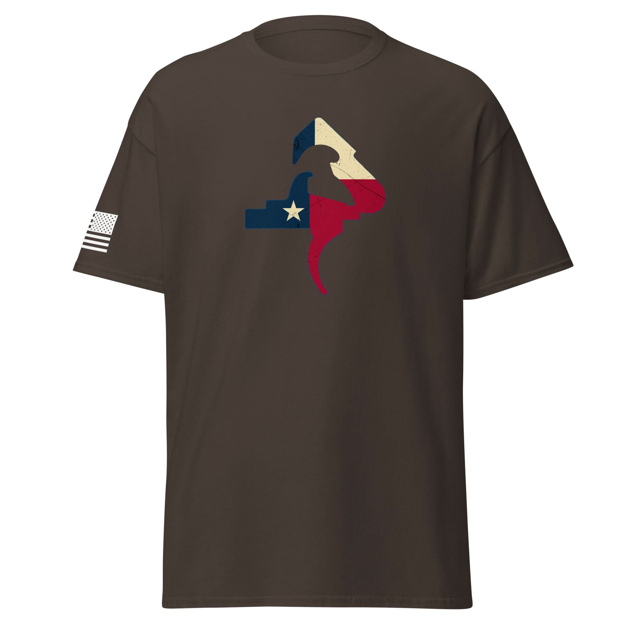 Texas Trigger Shirt | White Flag by Spartan Mounts img - 10 - Mounting and Storage Solution