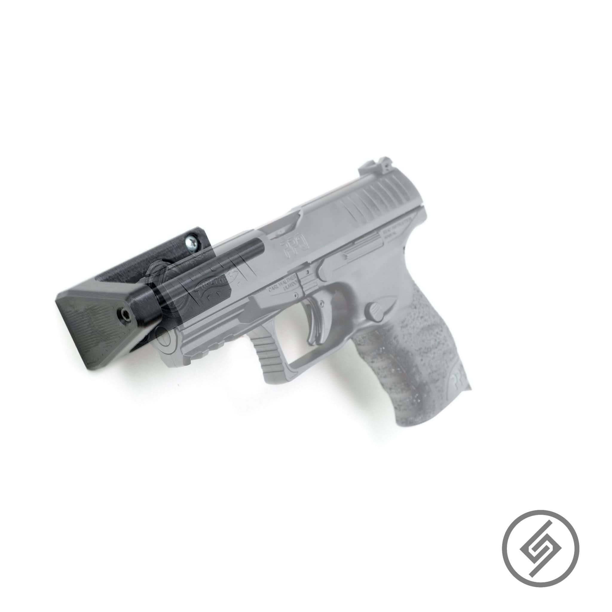 Universal Pistol & Suppressor Mount by Spartan Mounts img - 1 - Mounting and Storage Solution