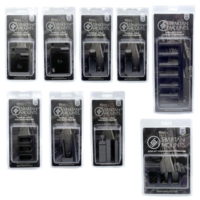 Spartan Mounts wholesale starter pack shown in retail packaging